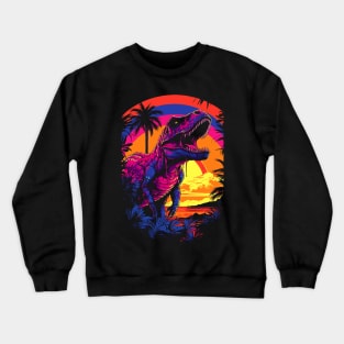 Neon T-Rex Crewneck Sweatshirt